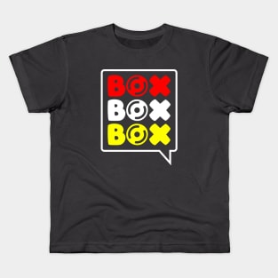 Box Box Box F1 Tyre Compound V3 Design Kids T-Shirt